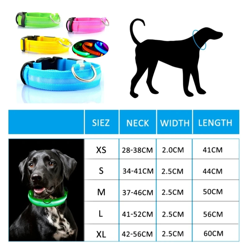 LED Rechargeable Dog Collars