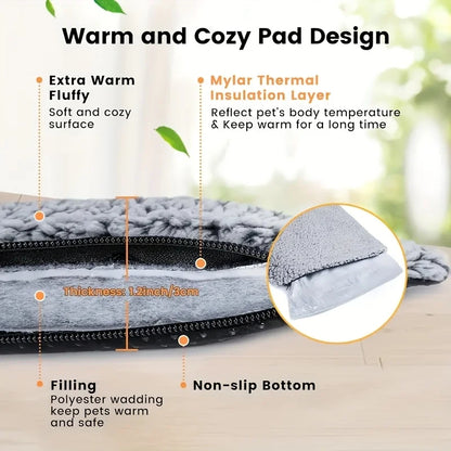 Winter Warming Pet Mattress, Super Warm Cat And Dog Pad, Washable And Non-Slip Mat, Suitable for Small to Large Dogs And Cats