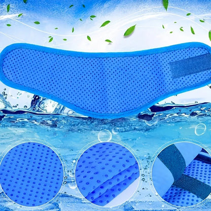 Pet Cooling Scarf - Adjustable Nylon Neck Collar Lightweight Durable Easy-clean, for Dogs Cats Hiking Heatstroke Prevention