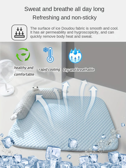 Summer Cooling Mat Sleeping Pad Pet Bed Mats Breathable and Absorbent Suitable For Small And Medium-Sized Cats and Dogs