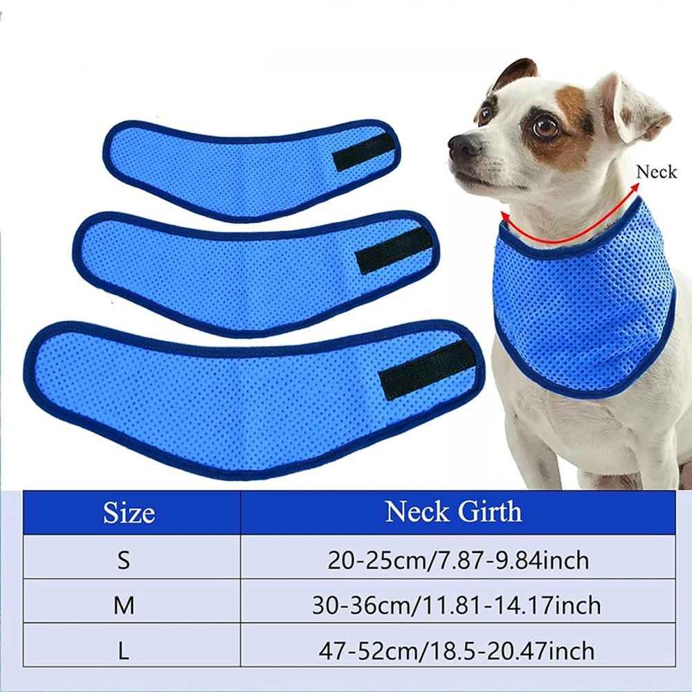 Summer Dog Cooling Ice Scarf Cool Ice Towel Quick Release Hot Pet Clothes Cool Jacket For Small Medium Largr Dog Accessories ﻿