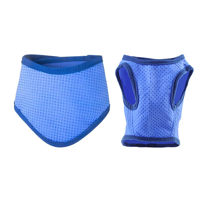 Summer Dog Cooling Ice Scarf Cool Ice Towel Quick Release Hot Pet Clothes Cool Jacket For Small Medium Largr Dog Accessories ﻿