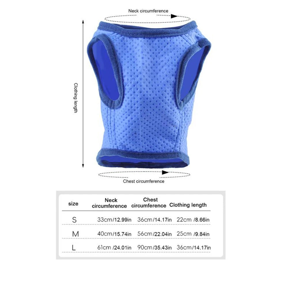 Summer Dog Cooling Ice Scarf Cool Ice Towel Quick Release Hot Pet Clothes Cool Jacket For Small Medium Largr Dog Accessories ﻿