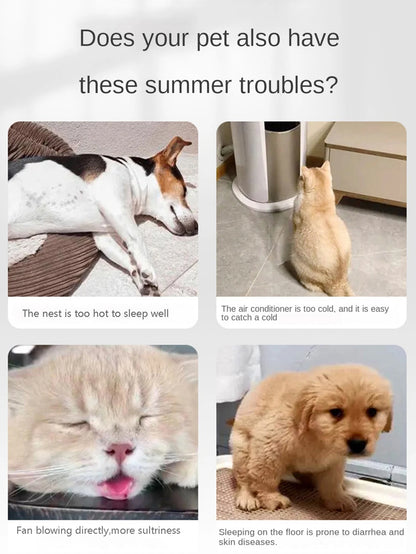 Summer Cooling Mat Sleeping Pad Pet Bed Mats Breathable and Absorbent Suitable For Small And Medium-Sized Cats and Dogs