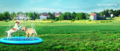 Dog Cool Toys Splash Pad for Dogs Anti-Slip Pool for Large Dogs Thickened Durable Outdoor Water Play Mat Summer Sprinkler Toy