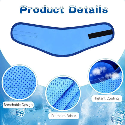 Summer Dog Cooling Ice Scarf Cool Ice Towel Quick Release Hot Pet Clothes Cool Jacket For Small Medium Largr Dog Accessories ﻿
